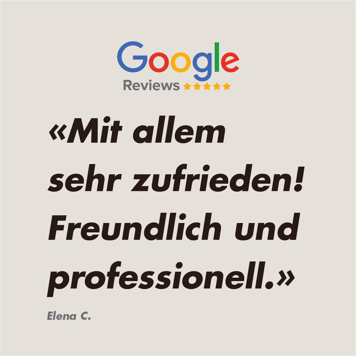 Google-Bewertung der BEAUTYCLINIC